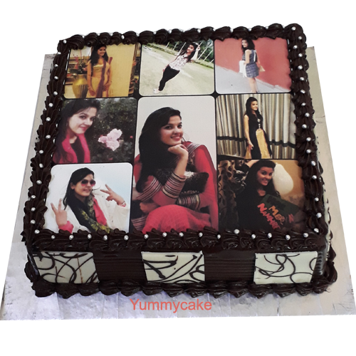 Online Birthday Photo Cake For BFF- Vanilla 1 Kg Gift Delivery in UAE - FNP